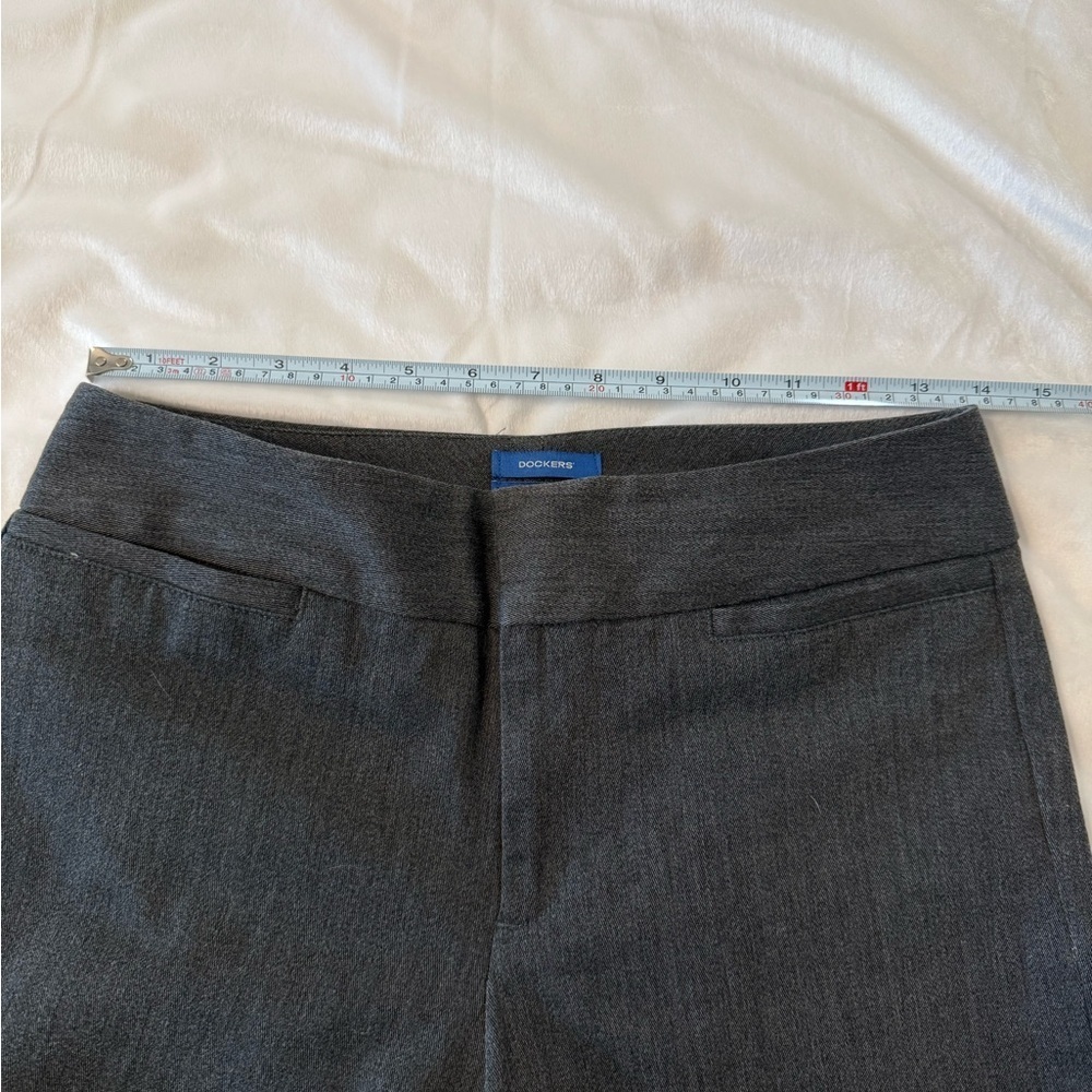 Women’s Dockers Ideal Fit Charcoal Gray Dress Pants Size 4 Short - Picture 4 of 7